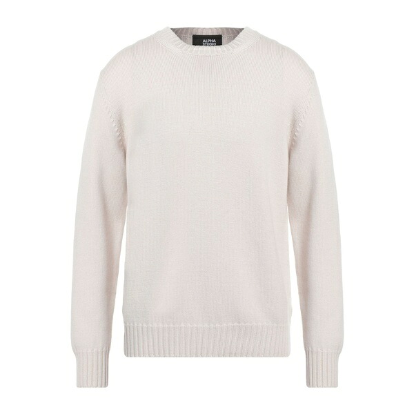 【貨物輸送無料】 アルファス テューディオ メンズ 編み物\u0026プルオーバー アウター Sweaters White