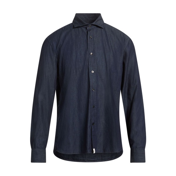 【貨物輸送無料】 ピューテリー メンズ プルオーバー トップス Shirts Blue
