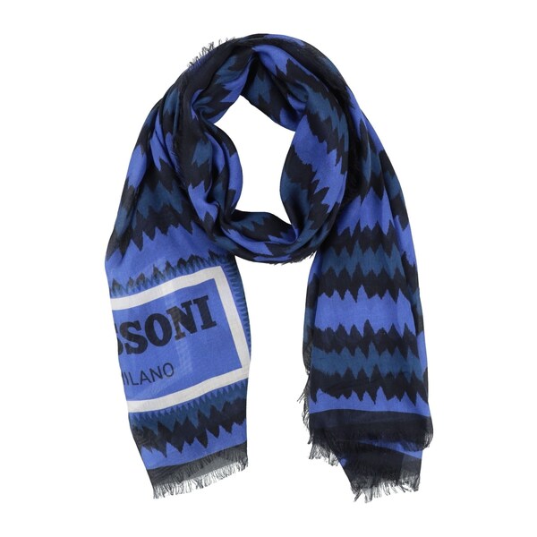 【貨物輸送無料】 ミッソーニ メンズ えり巻き・袈裟・えり巻き 付属物 Scarves Blue