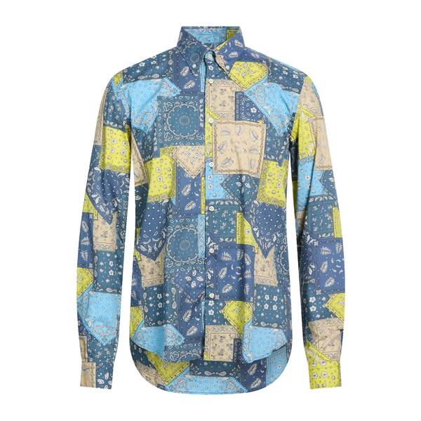 【貨物輸送無料】 マニュエル リッツ メンズ プルオーバー トップス Shirts Blue