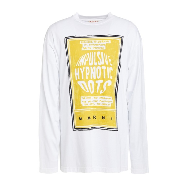 【貨物輸送無料】 マルニ メンズ プルオーバー トップス T-shirts White