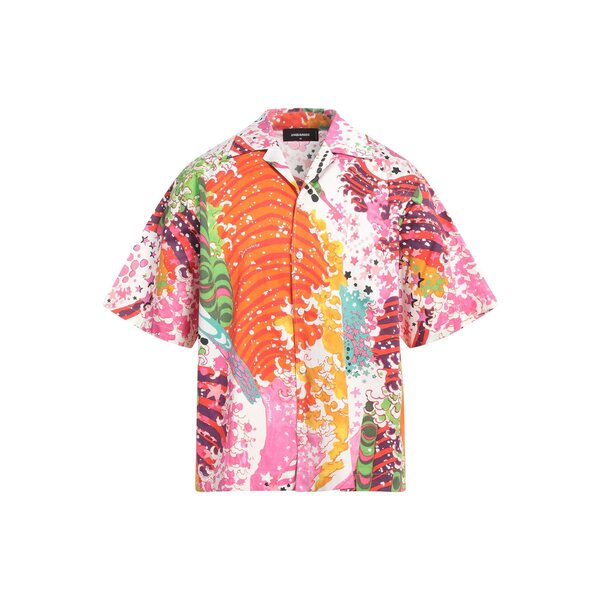 【送料無料】 ディースクエアード メンズ シャツ トップス Shirts Pink｜asty