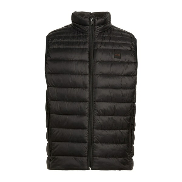 【送料無料】 ボス メンズ ジャケット&ブルゾン アウター Vests Black|asty