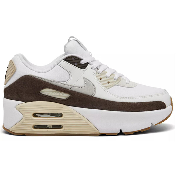 Nike ナイキ レディース スニーカー  【Nike Air Max 90 LV9 Baroque Brown (Women\u0027s)】  大きさ US_W_11.5 White/Photon Dust/Baroque Brown/Light Orewood Brown/Gum Dark Brown