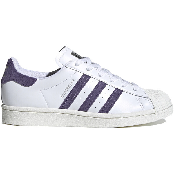 adidas アディダス レディース スニーカー 【adidas Superstar Cloud White Purple (Women's)】 サイズ US_7.5(24.5cm) Cloud White / Tech Purple / Off White|asty