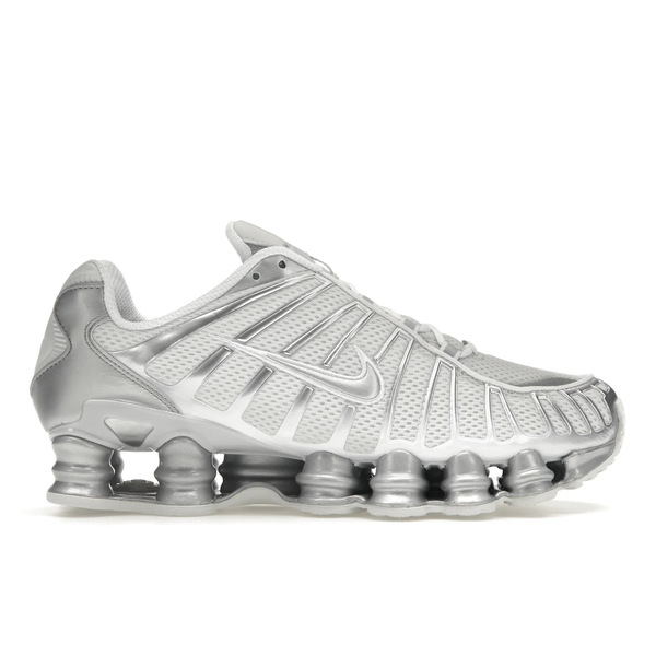 Nike ナイキ レディース スニーカー 【Nike Shox TL White Chrome (Women's)】 サイズ US_9(26.0cm) Platinum Tint/Metallic Silver-White|asty