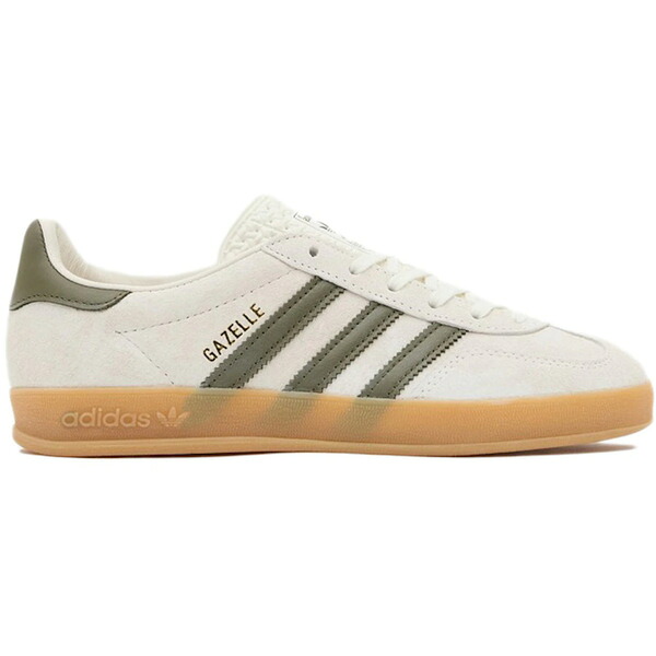 adidas アディダス レディース スニーカー 【adidas Gazelle Indoor Olive Strata (Women's)】 サイズ US_5.5(22.5cm) Cloud White/Olive Strata｜asty 44,280円