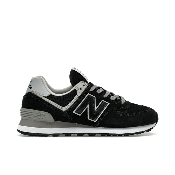 New Balance ニューバランス レディース スニーカー 【New Balance 574 Black Grey (Women's)】 サイズ US_8.5(25.5cm) Black/Grey｜asty