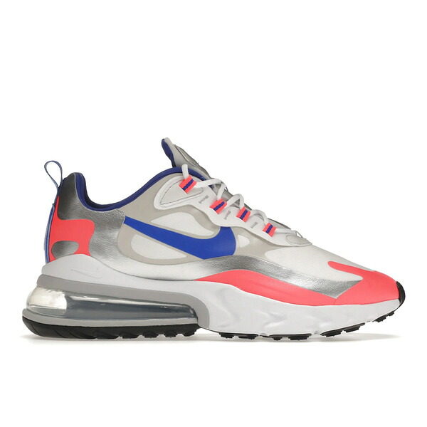Nike ナイキ レディース スニーカー  【Nike Air Max 270 React Knicks (Women\u0027s)】  大きさ US_7(24.0糎) White/Flash Crimson/Metallic Silver/Racer Blue