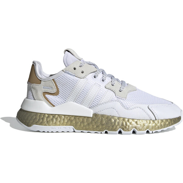 adidas アディダス レディース スニーカー 【adidas Nite Jogger Cloud White Periwinkle (Women's)】 サイズ US_5.5(22.5cm) Cloud White/ Periwinkle/ Gold Metallic｜asty