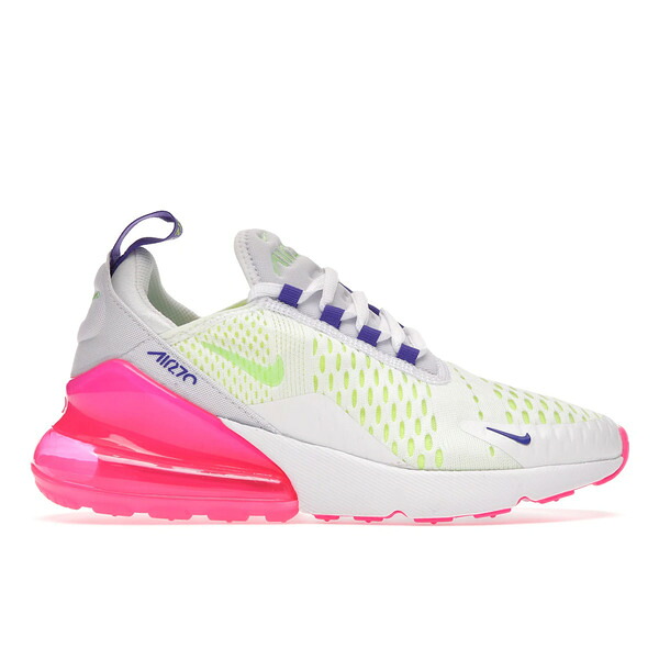 Nike ナイキ レディース スニーカー  【Nike Air Max 270 White Volt Pink Blast Indigo (Women\u0027s)】  大きさ US_5(22.0糎) White/Volt-Pink Blast-Indigo Burst