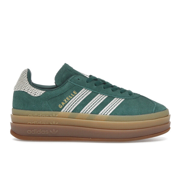 adidas アディダス レディース スニーカー  【adidas Gazelle Bold Collegiate Green White Gold (Women\u0027s)】  大きさ US_9.5(26.5糎) Collegiate Green/Wonder White/Gold Metallic
