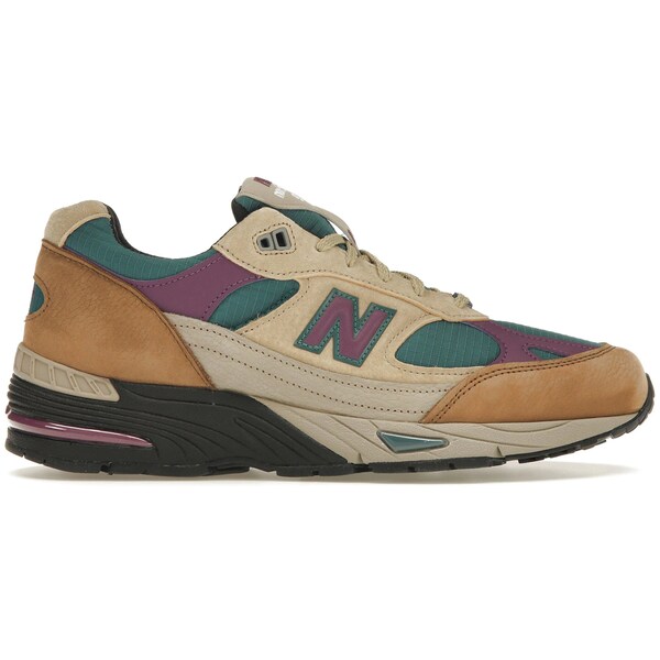 New Balance ニューバランス レディース スニーカー 【New Balance 991 MiUK Palace Teal (Women's)】 サイズ US_9(26.0cm) Taos Taupe/Black/Grape Juice｜asty