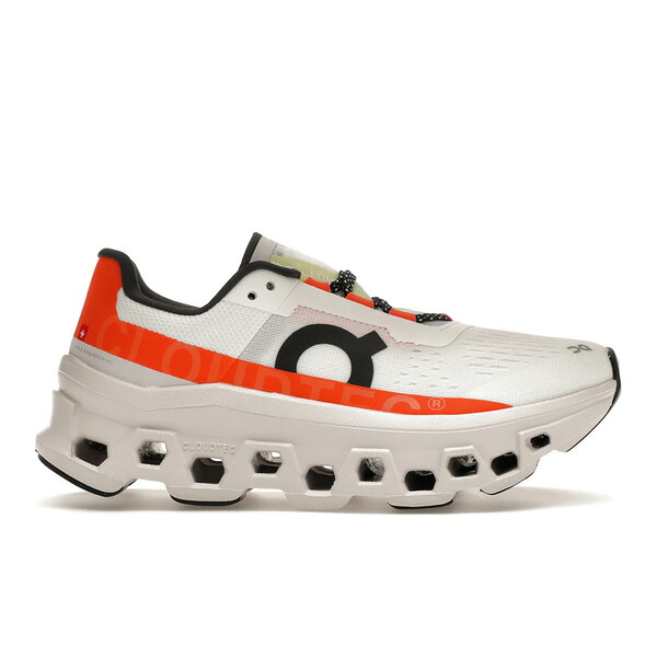 On オン レディース スニーカー  【On Running Cloudmonster Undyed-White Flame (Women\u0027s)】  大きさ US_5(22.0珊) Undyed-White/Flame
