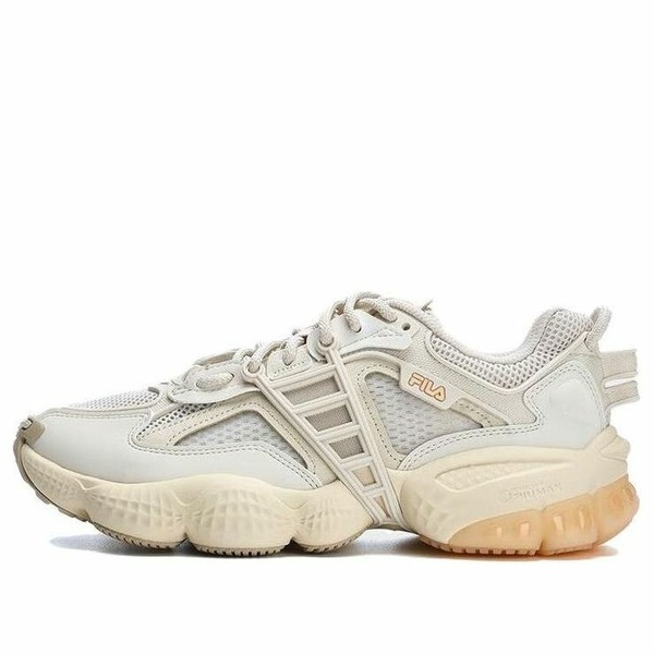 FILA フィラ レディース スニーカー  【(WMNS) FILA Ladder Shoes \u0027Cream White Orange\u0027 F12W322101FWA】  大いさ US_8.5(25.5糎)