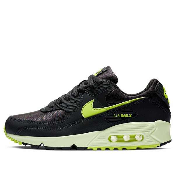 Nike ナイキ レディース スニーカー  【(WMNS) Nike Air Max 90 \u0027Dark Smoke Grey Volt\u0027 CZ0378-001】  大きさ US_5.5(22.5糎)