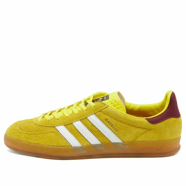 adidas アディダス レディース スニーカー  【(WMNS) adidas Gazelle Indoor Shoes \u0027Bright Yellow Burgundy\u0027 IE7003】  大きさ US_W_12