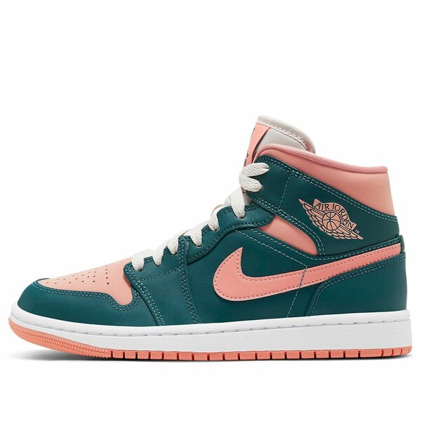 Jordan ジョーダン レディース スニーカー  【(WMNS) Air Jordan 1 Mid \u0027Dark Teal Green\u0027 BQ6472-308】  大きさ US_7(24.0糎)
