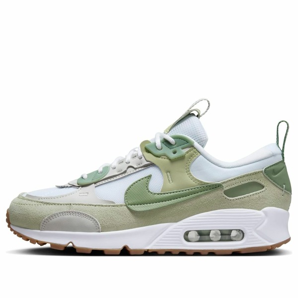 Nike ナイキ レディース スニーカー  【(WMNS) Nike Air Max 90 Futura \u0027White Olive Aura Gum Medium Brown\u0027 HF5052-100】  大いさ US_5.5(22.5糎)