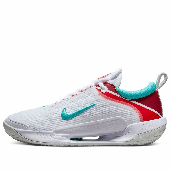 Nike ナイキ レディース スニーカー  【(WMNS) Nike Court Zoom NXT \u0027White Habanero Red Teal\u0027 DH0222-136】  大きさ US_7.5(24.5珊)