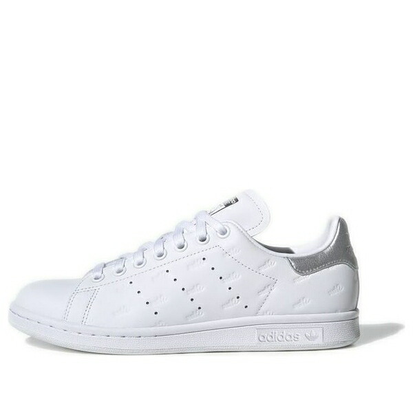 adidas アディダス レディース スニーカー  【(WMNS) adidas Stan Smith \u0027Debossed Logos - White Metallic Silver\u0027 EF6854】  大いさ US_W_10