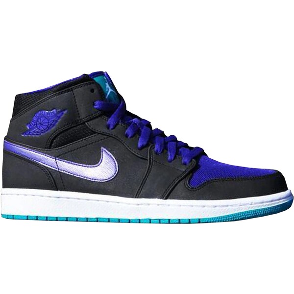 Jordan ジョーダン メンズ スニーカー  【Jordan 1 Mid Grape】  大いさ US_8.5(26.5糎) Black/Grape Ice/Emerald