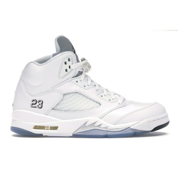 Jordan ジョーダン メンズ スニーカー  【Jordan 5 Retro Metallic White (2015)】  大いさ US_8.5(26.5糎) White/Metallic Silver-Black