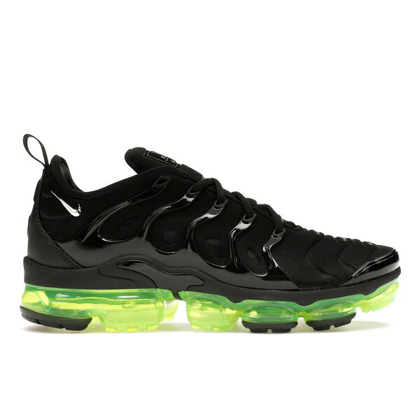 Nike ナイキ メンズ スニーカー  【Nike Air VaporMax Plus Black Volt Sole】  大きさ US_11.5(29.5珊) Black/Reflect Silver-Volt
