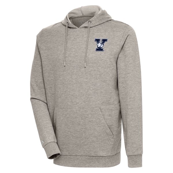 Minnesota Vikings Antigua Action Chenille Pullover Hoodie - Oatmeal