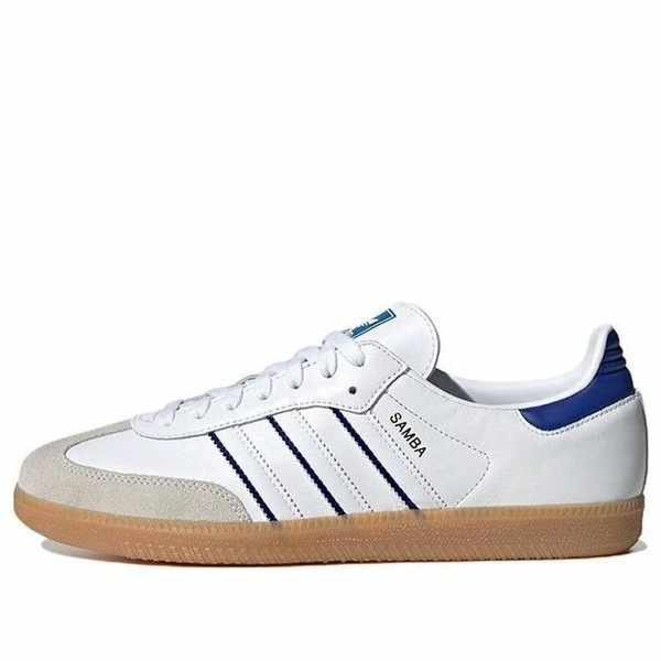 adidas アディダス メンズ スニーカー 【adidas Samba 'White Lucid Blue' IG2339】 サイズ US_7(25.0cm)|asty