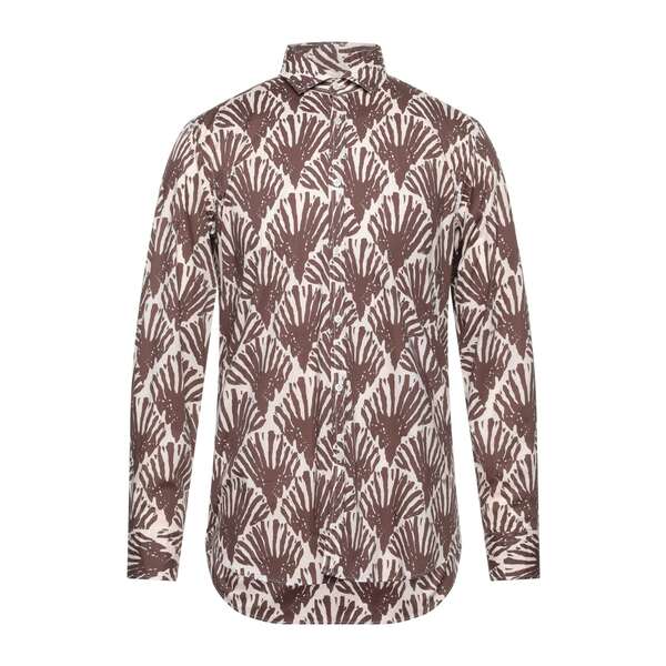 【送料無料】 アリーニ メンズ シャツ トップス Shirts Brown