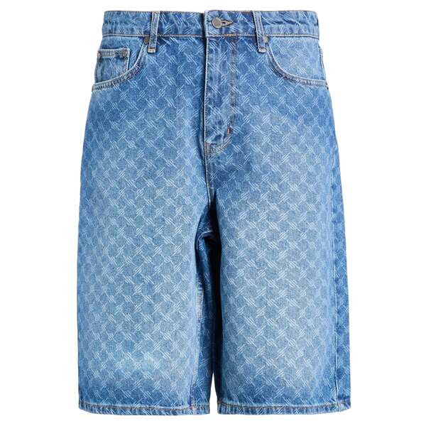 【貨物輸送無料】 デイリー・調査報告 メンズ ジーンズズボン下 ボトムス Denim shorts Blue ズボン・パンツ-メンズファッション