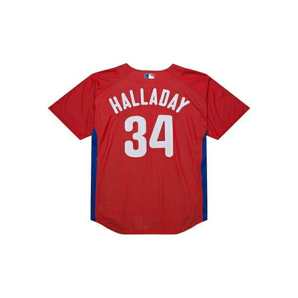 ミッチェル&ネス メンズ Tシャツ トップス Phillies 2010 roy halladay jersey Red｜asty