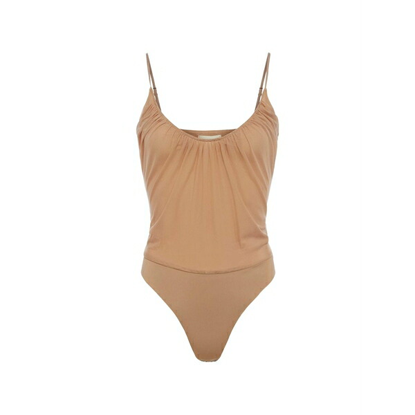 ラジャンス レディース カットソー トップス Gelina mesh bodysuit Neutrals｜asty