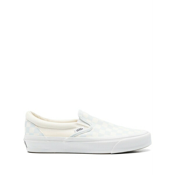 バンズ メンズ スリッポン・ローファー シューズ Classic slip-on checkerboard sneakers Blue