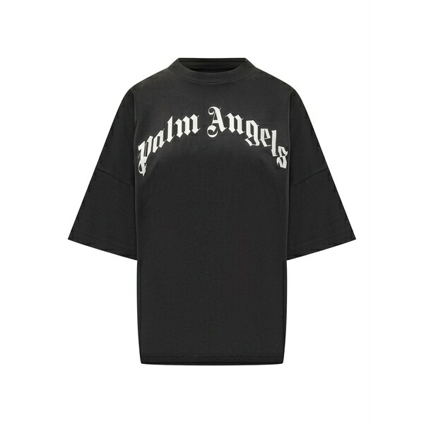 パーム・エンジェルス レディース ティーシャツ トップス Logo-print t-shirt Black
