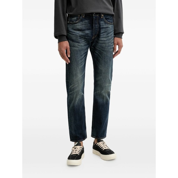リーバイス メンズ デニムパンツ ボトムス 501 buttoned jeans Blue|asty