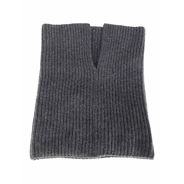 ユマ・一 レディース えり巻き・袈裟・えり巻き 付属物 Ribbed-neck scarf Grey