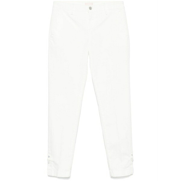 リュージョー レディース 心地好いズボン下 ボトムス Cotton chinos White