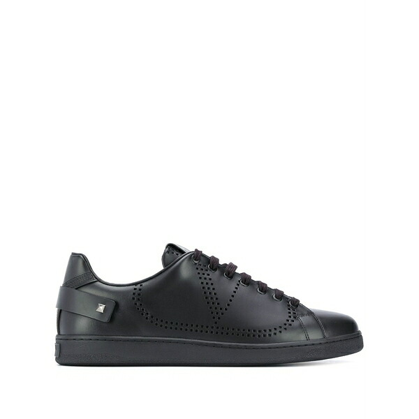 ヴァレンティノ ガラヴァーニ メンズ スニーカー シューズ Backnet low-top sneakers Black|asty