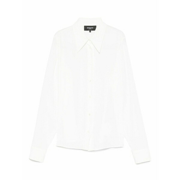 ロシャス レディース プルオーバー トップス Button-down collar shirt White