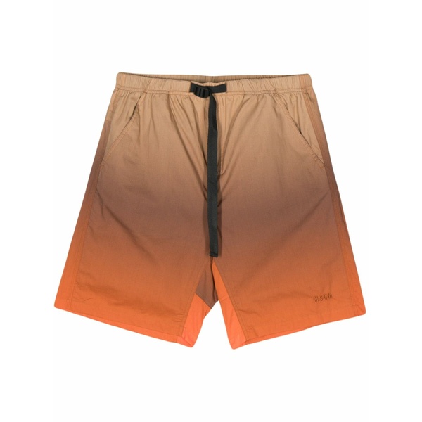 エムエスジイエム メンズ 心地よいズボン下 ボトムス Gradient-effect bermuda shorts Blue