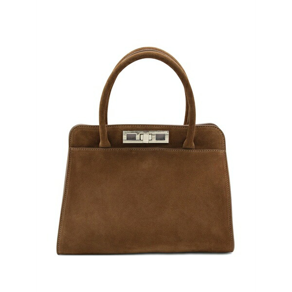 ファビアナ フィリッピ レディース ショルダーバッグ 御徒面子 Turn-lock top-handle shoulder bag Brown