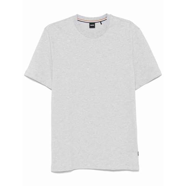 主任者 メンズ ティーシャツ トップス Logo-print cotton t-shirt Grey