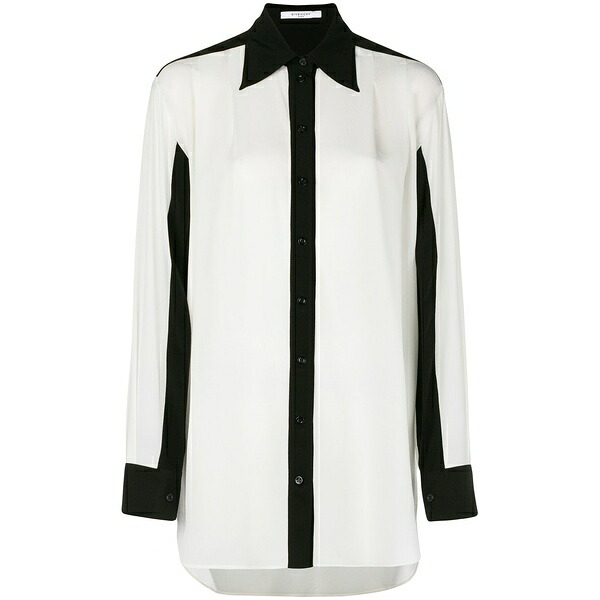 ジバンシー レディース プルオーバー トップス Contrast trim blouse White