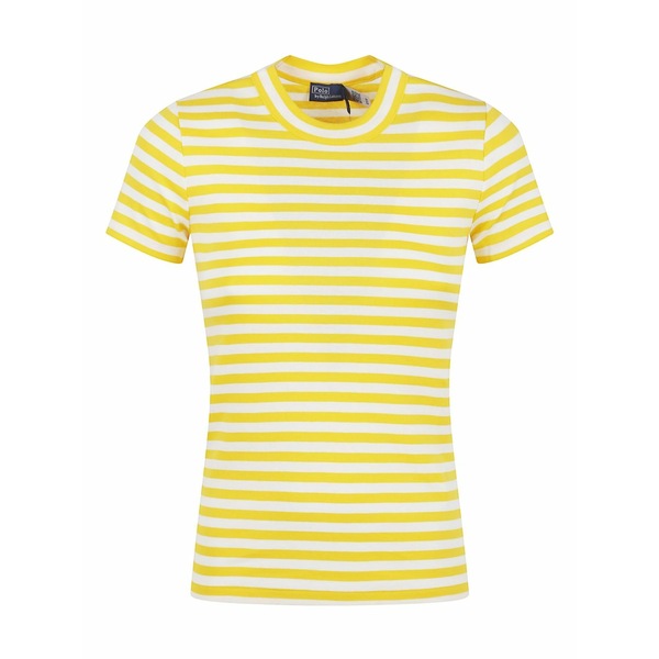 ラルフローレン レディース プルオーバー トップス Striped t-shirt Yellow