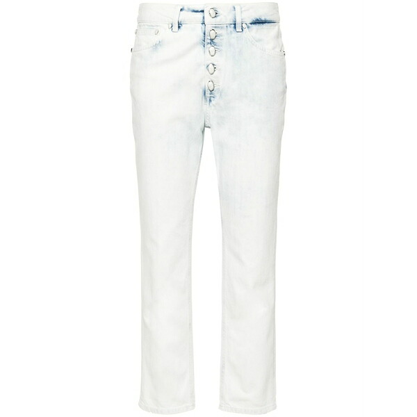 ドンダップ レディース ジーンズズボン下 ボトムス Mid-rise cropped jeans Blue
