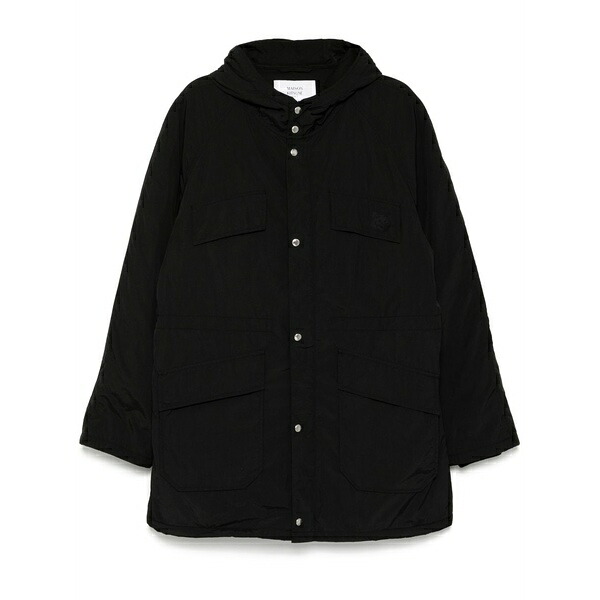 住み家 稲荷 メンズ 上衣＆上衣 アウター Hooded parka Black