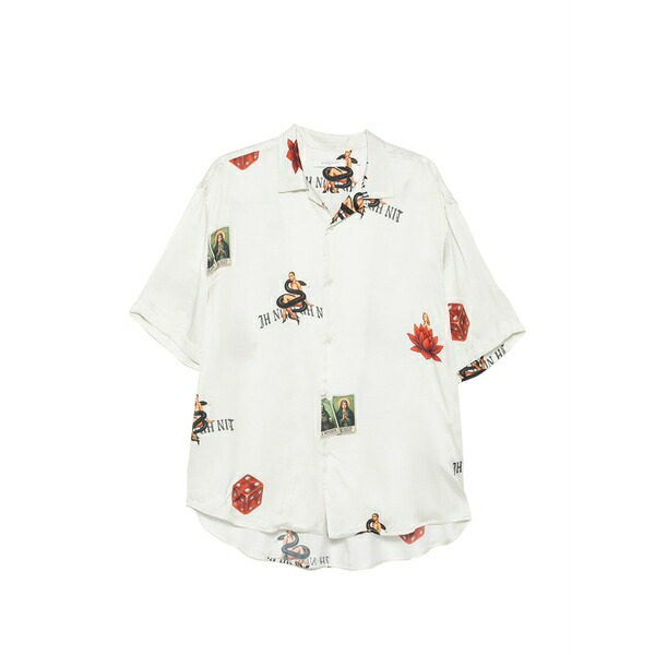 インノミネイト メンズ ティーシャツ トップス Graphic-print short-sleeve shirt White