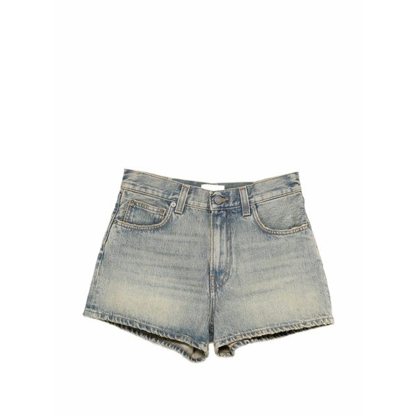 御機嫌冷やりとした レディース 心地よいズボン下 ボトムス Pocket denim shorts Blue